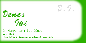 denes ipi business card