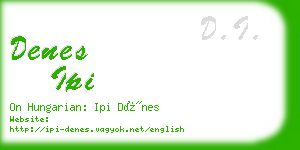 denes ipi business card